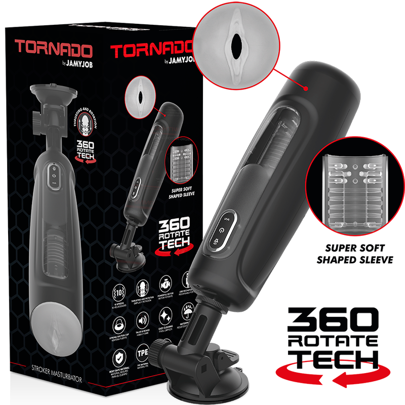 JAMYJOB - TORNADO 360 ROTATION TECH STROKER