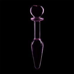 NEBULA SERIES BY IBIZA - PLUG ANAL MODÈLE 7 VERRE BOROSILICATE 13,5 X 3 CM ROSE