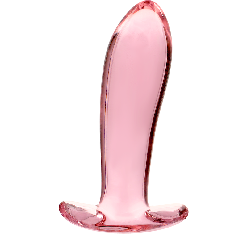 NEBULA SERIES BY IBIZA - PLUG ANAL MODÈLE 5 VERRE BOROSILICATE 12,5 X 3,5 CM ROSE